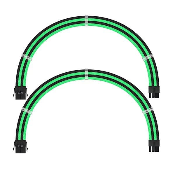 ANT ESPORTS Mod Sleeved Cable set 3 combs 30cm 16AWG Black and Green