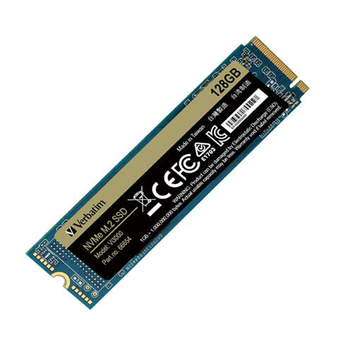 VERBATIM Vi3000 128GB M.2 NVME Gen3 Solid State Drive (SSD)
