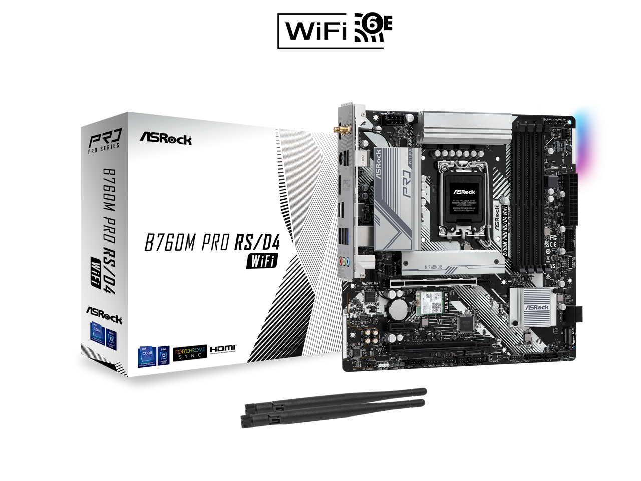 ASROCK B760M Pro RS/D4 Wifi DDR4 Intel Motherboard