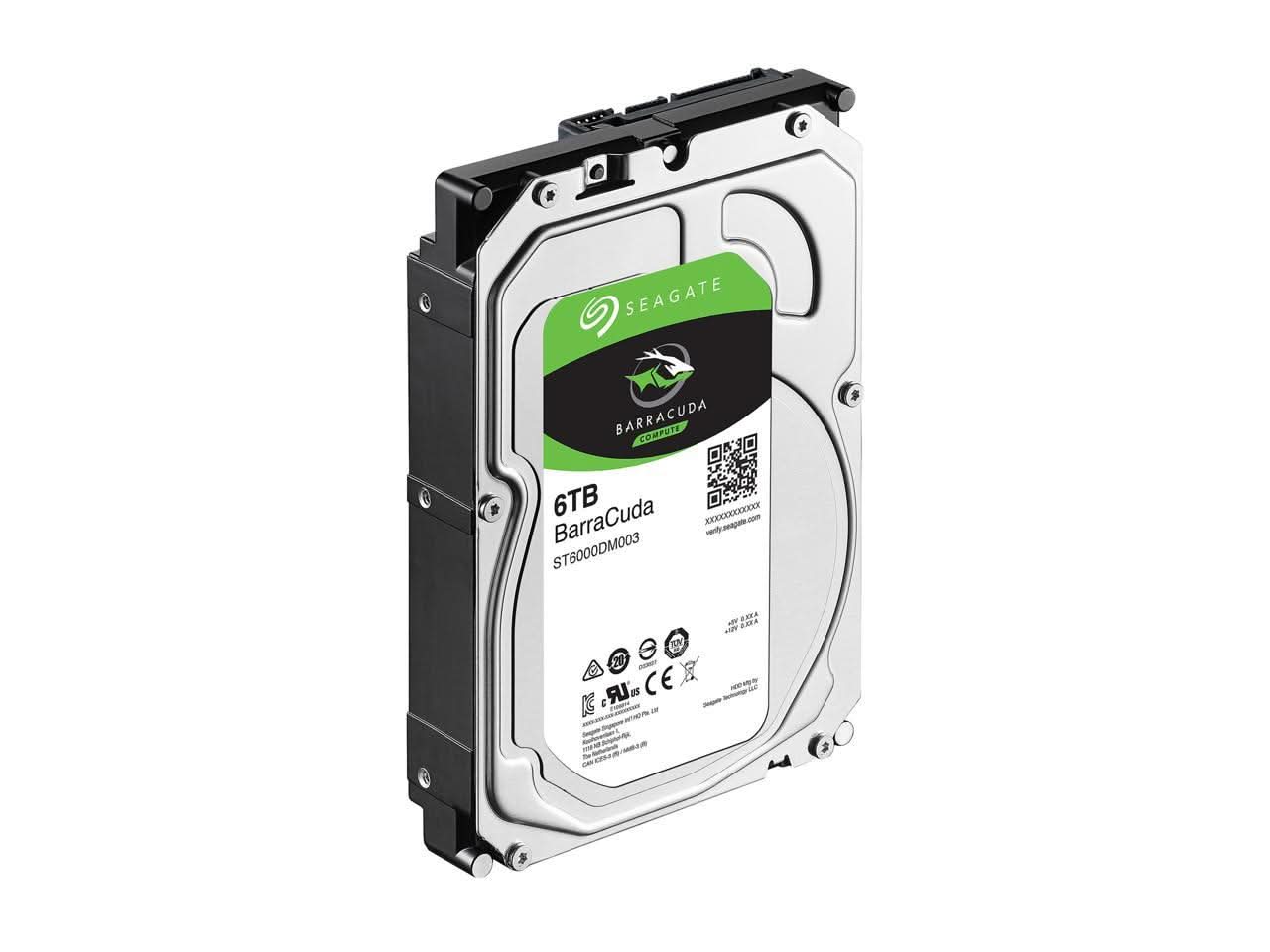 SEAGATE BARRACUDA ST6000DM003 6TB 5400 RPM 256MB CACHE SATA 6.0GB/S 3.5 INCH INTERNAL HARD DRIVE