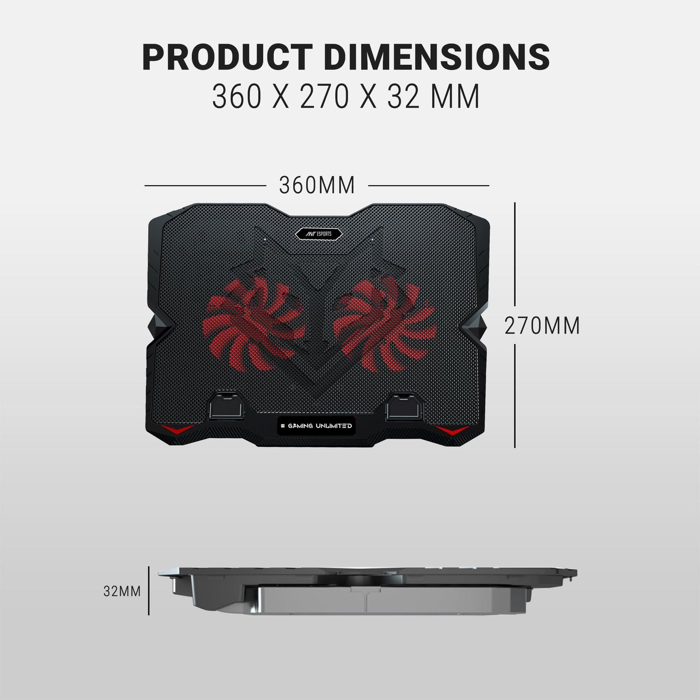 ANT ESPORTS LAPTOP GAMING COOLER (NC150)