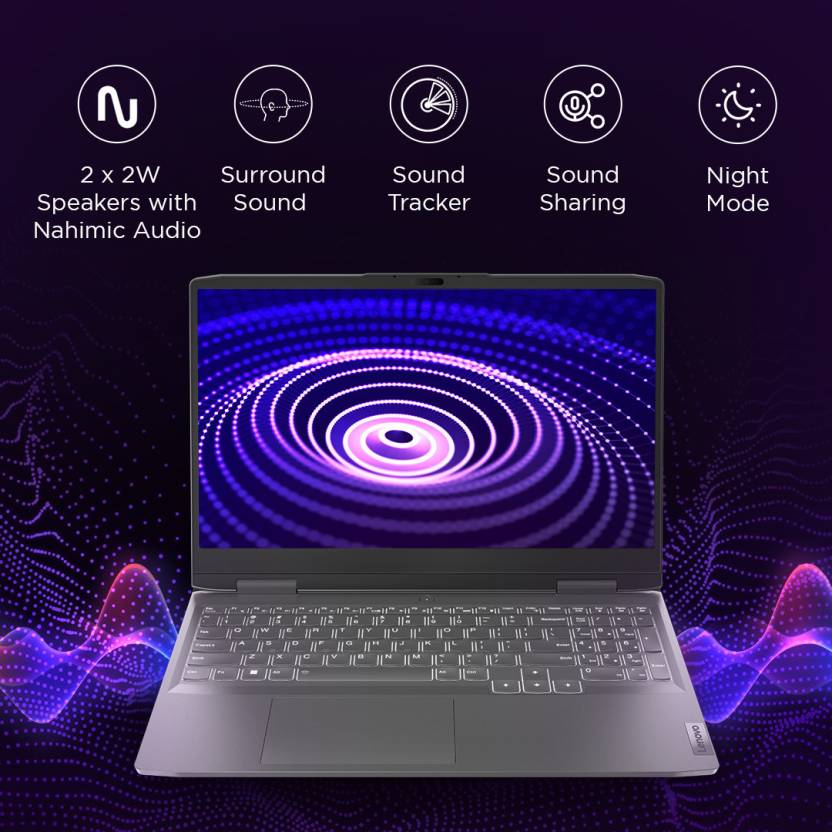 LENOVO LOQ AMD RYZEN 5 HEXA CORE 7640HS - (16 GB/512 GB SSD/WINDOWS 11 HOME/6 GB GRAPHICS/NVIDIA GEFORCE RTX 3050) 15APH8 GAMING LAPTOP (15.6 INCH, STORM GREY, 2.4 KG, WITH MS OFFICE),82XT00EEIN