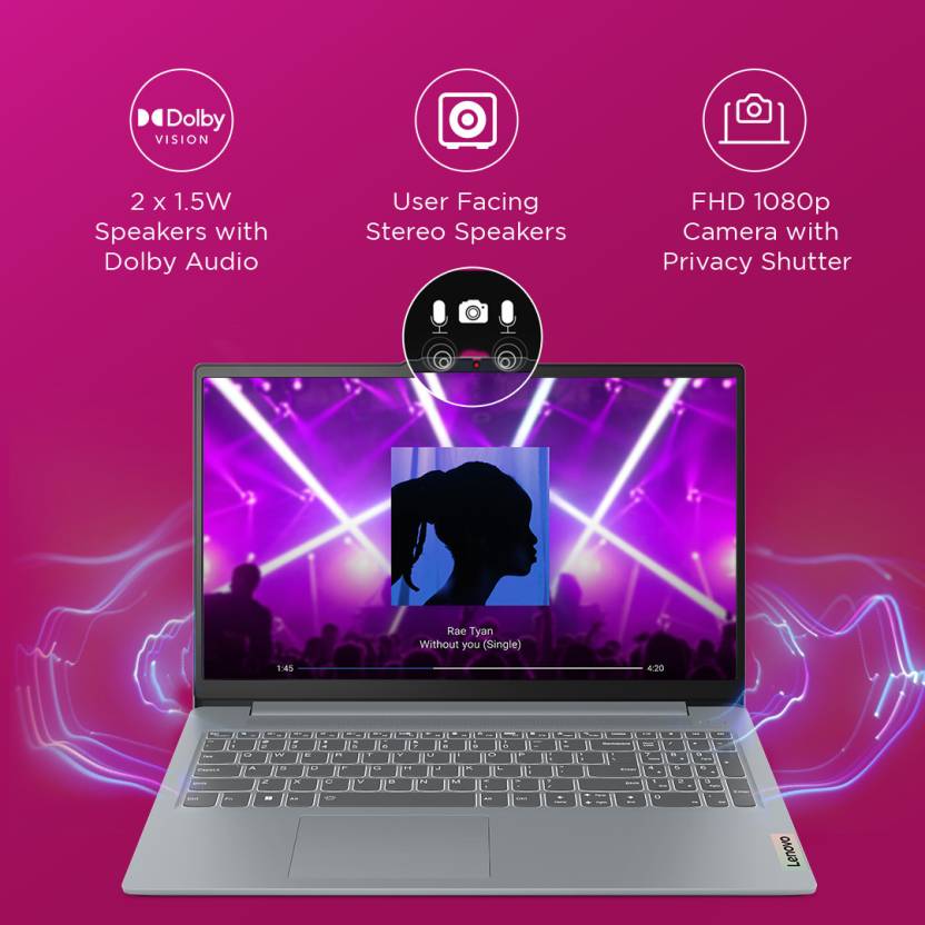 LENOVO IDEAPAD SLIM 3 82XM00A7IN [R5-7530U RYZEN/8GB/512GB SSD/WIN11 HOME+MSO/15.6 INCH/INTEGRATED GRAPHICS /1 YEAR(S)/GREY]