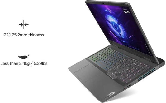 LENOVO INTEL CORE I5 12TH GEN - (16 GB/512 GB SSD/WINDOWS 11 HOME/4 GB GRAPHICS/NVIDIA GEFORCE RTX 2050) LOQ 15IRH8 GAMING LAPTOP (15.6 INCH, GREY, WITH MS OFFICE)