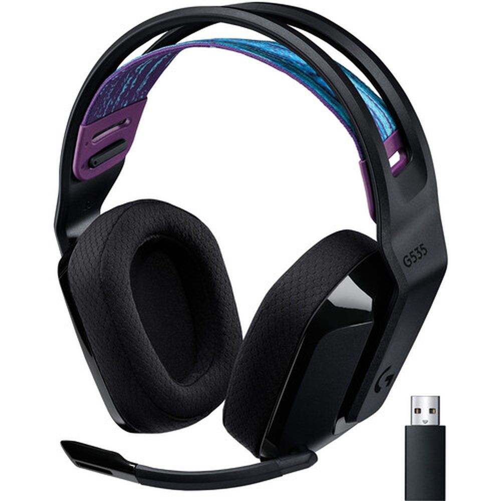 LOGITECH G535 Lightspeed Wireless Stereo Gaming Headphone ( Black ) ( PC / Mobile / Mac )