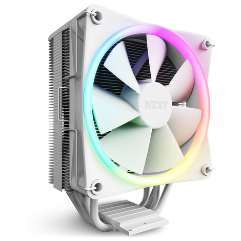 NZXT T120 RGB 120mm PWM RGB Single Tower CPU Air Cooler (White)