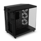 NZXT CHASSIS H6 FLOW RGB (2023) COMPACT DUAL-CHAMBER ATX CASE WITH RGB FANS - ALL BLACK -CC-H61FB-R1