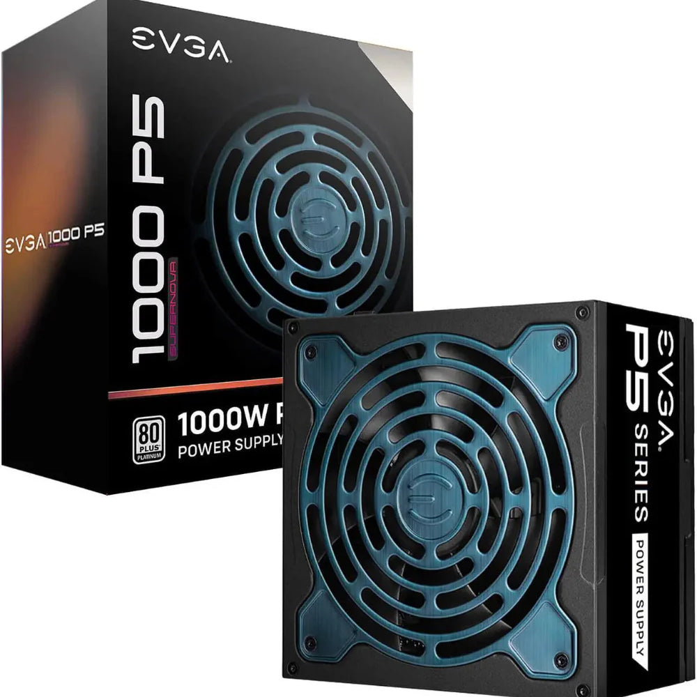 EVGA Supernova 1000 P5 80+ Platinum Fully Modular ATX 3.1 Power Supply (1000 W)
