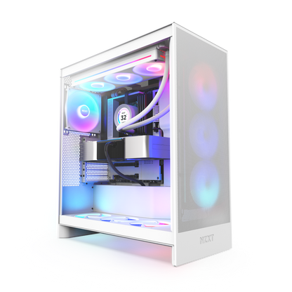 NZXT CHASSIS H SERIES H7 (2024) FLOW WITHOUT PSU WHITE COLOR- CM-H72FW-01