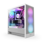 NZXT CHASSIS H5 FLOW RGB (2024) COMPACT MID-TOWER ATX CASE ALL WHITE - CC-H52FW-R1