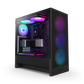 NZXT CHASSIS H5 FLOW RGB (2024) COMPACT MID-TOWER ATX CASE ALL BLACK - CC-H52FB-R1