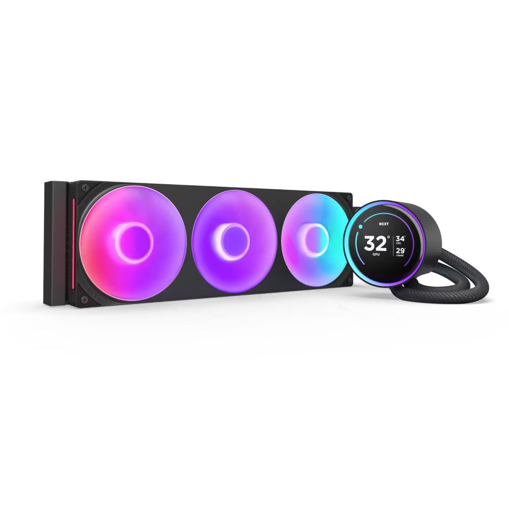 NZXT Kraken Elite 360 360mm RGB CPU Liquid Cooler ( With LCD Display ) (Black)