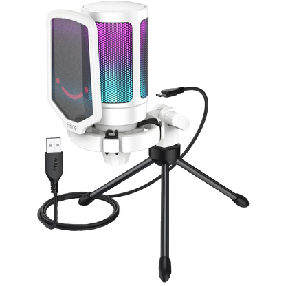 FIFINE AMPLIGAME- A6V USB GAMING MICROPHONE (WHITE)