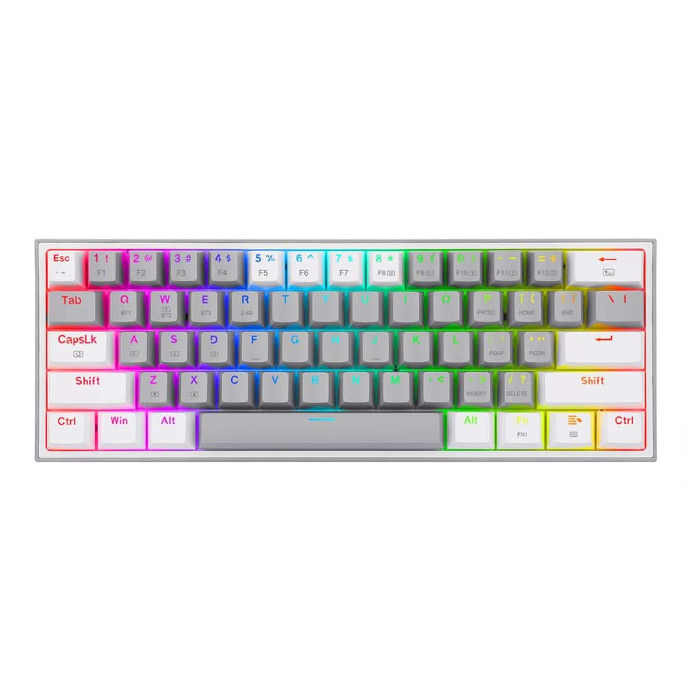REDRAGON K616 FIZZ G/W (WIRED/WIRELESS/BT) RED SWITCH KEYBOARD BLACK