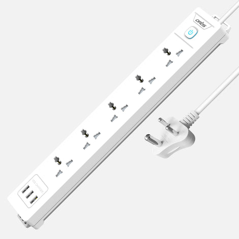 AR-5SS-USB 5 Universal Sockets Surge Protector & 3 USB with Single Switch