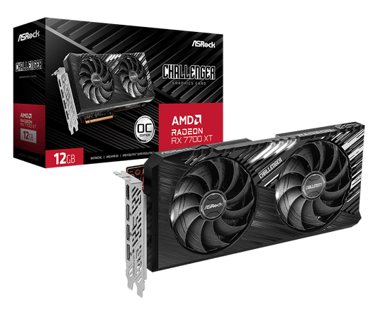 ASROCK AMD RADEON RX7700XT 12GB CHALLENGER OC GRAPHIC CARD