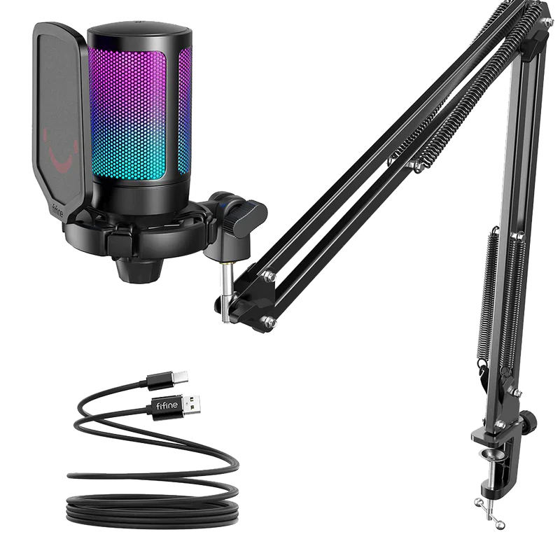 FIFINE Ampligame A6T Gaming USB Microphone Kit