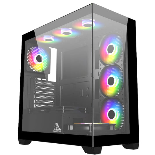 TAG Gamerz Luminor ARGB ATX Mid Tower Cabinet (Black)