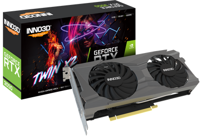 INNO3D GEFORCE RTX 3050 8GB TWIN X2 GRAPHIC CARD
