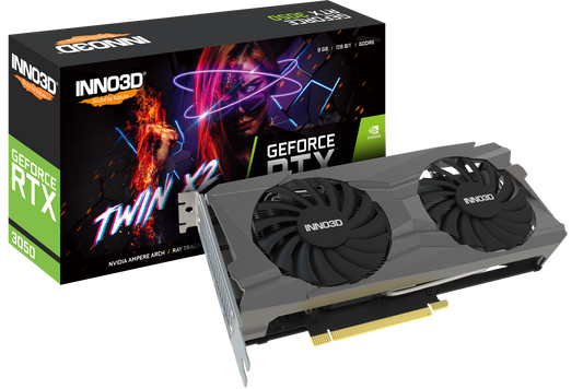 INNO3D GEFORCE RTX 3050 8GB TWIN X2 GRAPHIC CARD
