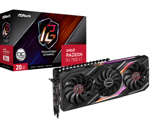 ASROCK AMD RADEON RX7900XT 20GB PHANTOM GAMING OC GRAPHIC CARD