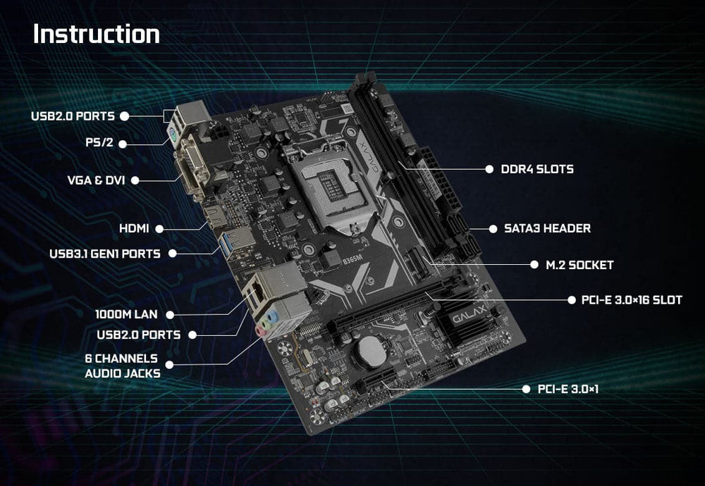 GALAX B365M DDR4 Intel Motherboard