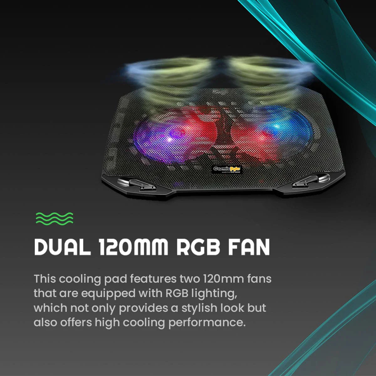COSMIC BYTE WIND RGB COOLING PAD