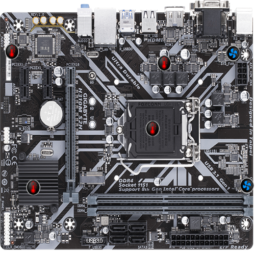 GIGABYTE H310M S2H DDR4 Intel Motherboard