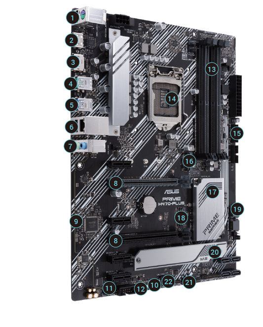 ASUS Prime H470 Plus DDR4 Intel Motherboard