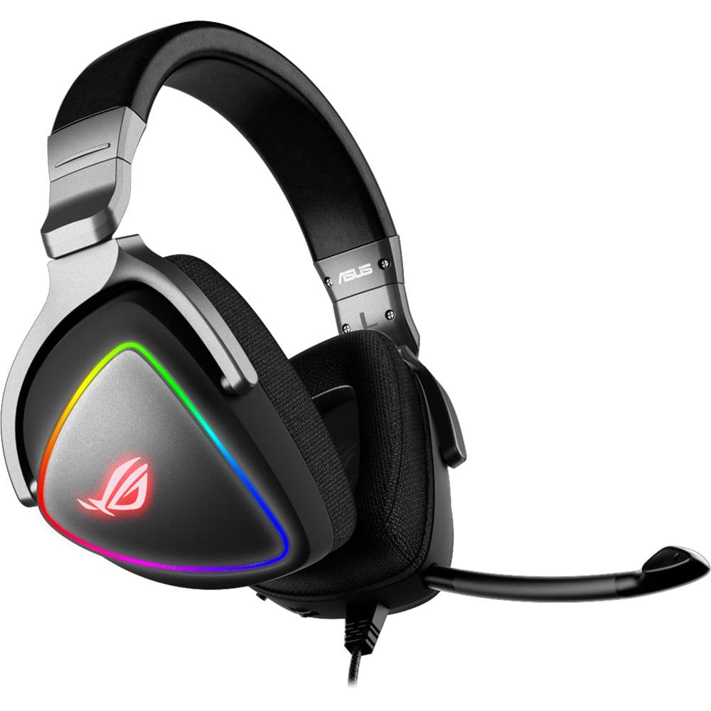 ASUS ROG Delta RGB USB Wired Gaming Headphone ( Black ) ( PC / Playstation / Mobile / Xbox )