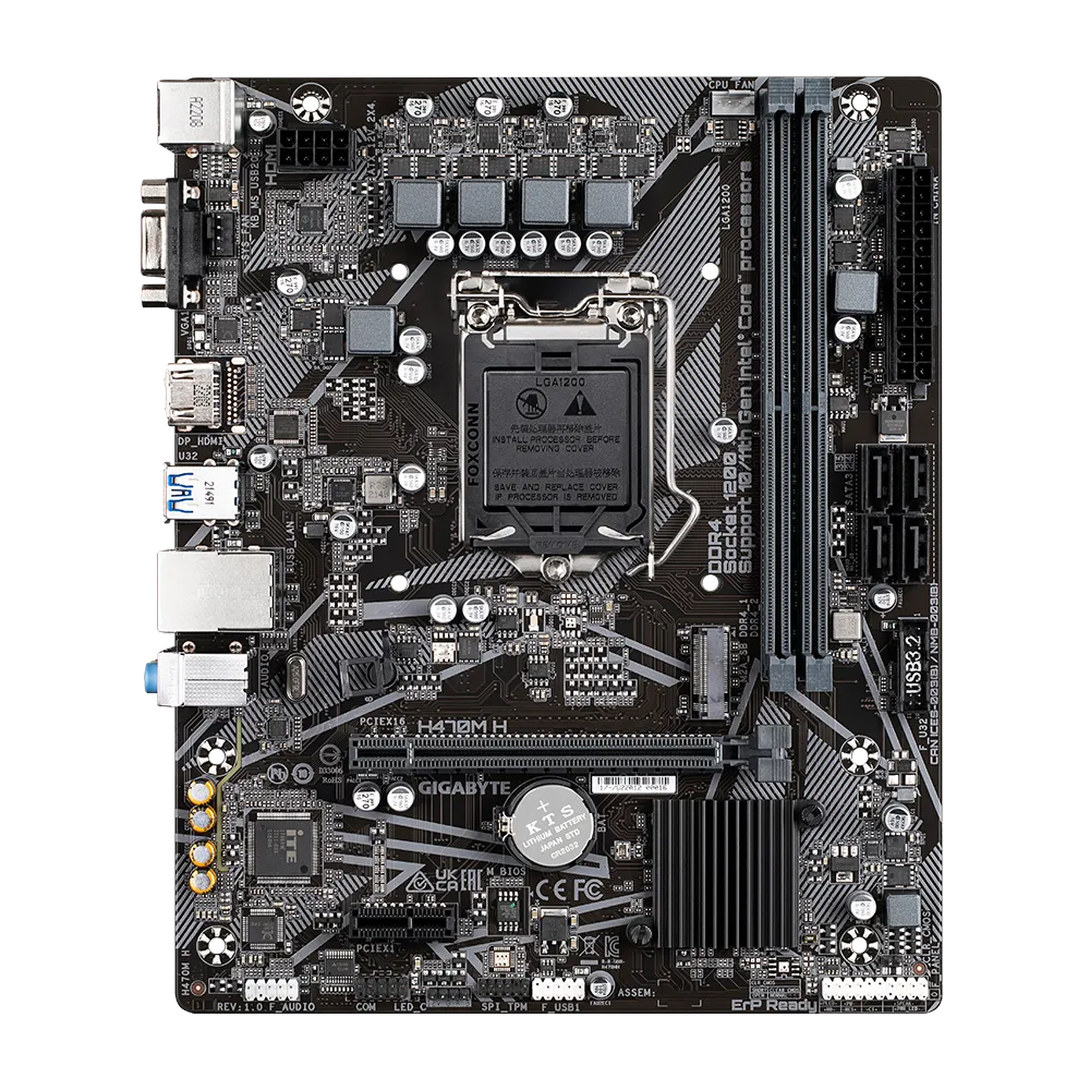 GIGABYTE GA-H470M-H INTEL LGA1200 MOTHERBOARD