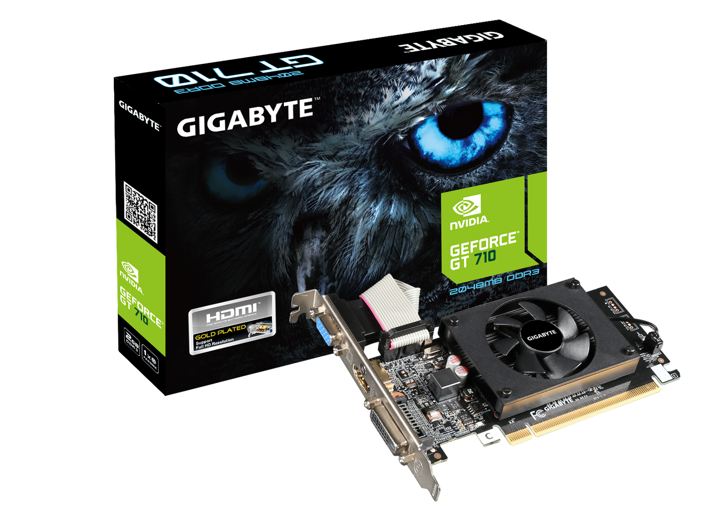 GIGABYTE GEFORCE GT 710 2GB DDR3 GRAPHIC CARD GV-N710D3-2GL