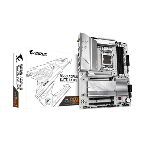 GIGABYTE B650 Aorus Elite AX ICE DDR5 AMD Motherboard ( White )