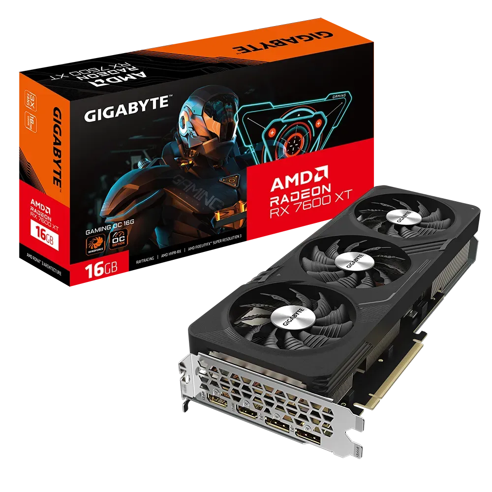 GIGABYTE Radeon RX 7600 XT Gaming OC 16GB AMD Graphic Card