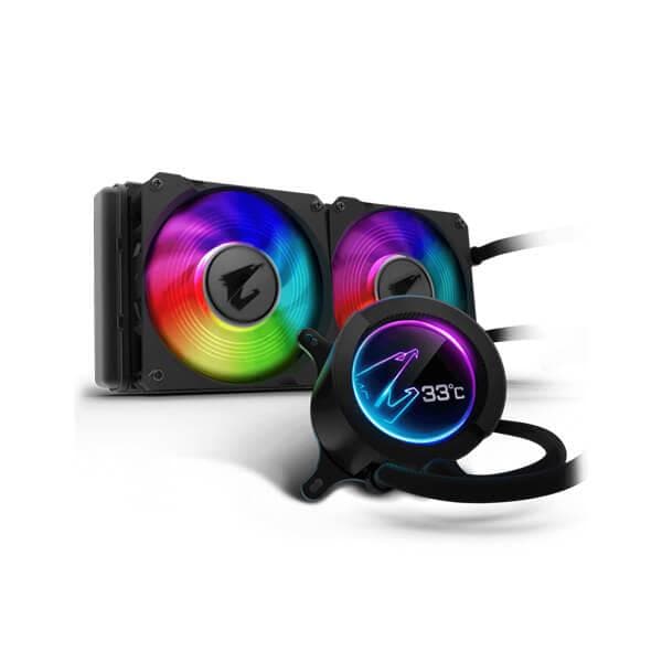 GIGABYTE Aorus 240 ARGB 240mm CPU Liquid Cooler (Black)