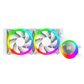ANT ESPORTS ICE CHROMA ML240 ARGB LIQUID COOLER - WHITE