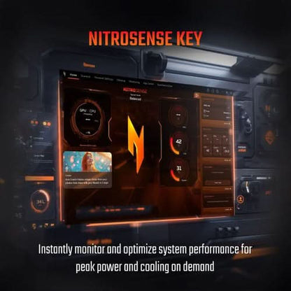 Acer Nitro V15 ANV15-52 Gaming Laptop (13th Gen Intel Core i7/ 16GB RAM/ 512GB SSD/ 15.6 Inch (39.62 cm) FHD IPS Display/ 8GB-NVIDIA GeForce RTX 5060 Graphics/ MS-Office/ Windows 11) UN.QZASI.002