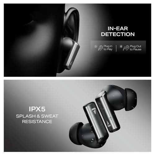 Boat Airdopes Prime 701 ANC Wireless Bluetooth TWS Earbuds (Obsidian Grey)