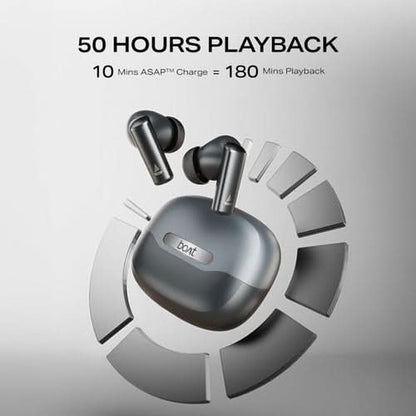 Boat Airdopes Prime 701 ANC Wireless Bluetooth TWS Earbuds (Obsidian Grey)