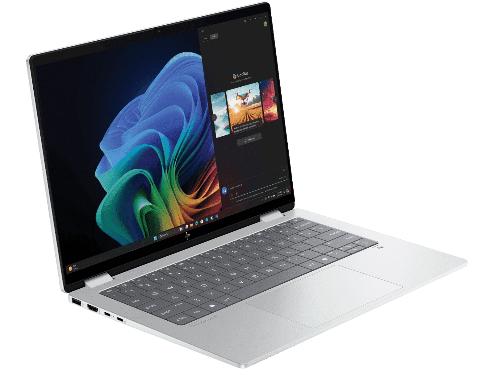 HP OMNIBOOK X FLIP 14 FM0099TU [ULTRA5-226V/16GB/1TB SSD/WIN11 HOME+MS24/14.0" TOUCH/INTEGRATED GRAPHICS/1 YEAR(S)/SILVER]