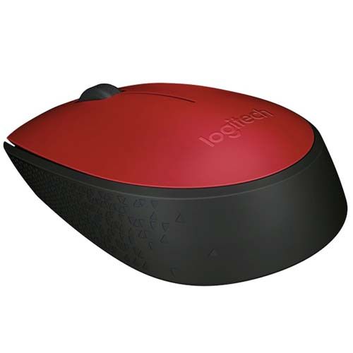 LOGITECH M171 Wireless Ambidextrous Gaming Mouse ( 910-004641 ) ( 1000DPI / 3 Macro Buttons ) ( Red )