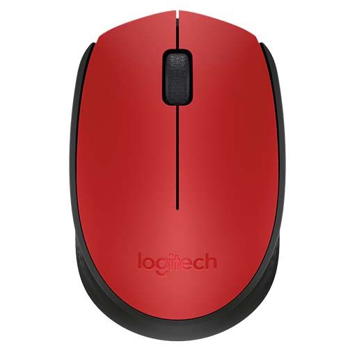 LOGITECH M171 Wireless Ambidextrous Gaming Mouse ( 910-004641 ) ( 1000DPI / 3 Macro Buttons ) ( Red )