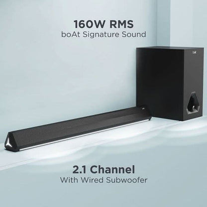 Boat Aavante Bar Aura 160W Bluetooth Soundbar with Remote (Black)