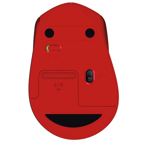 LOGITECH M331 Silent Plus Wireless Ergonomic Gaming Mouse ( 910-004916 ) ( 1000DPI / 3 Macro Button ) ( Red )