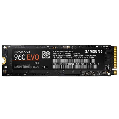 SAMSUNG 960 EVO 1TB M.2 NVME Gen3 Solid State Drive ( SSD )