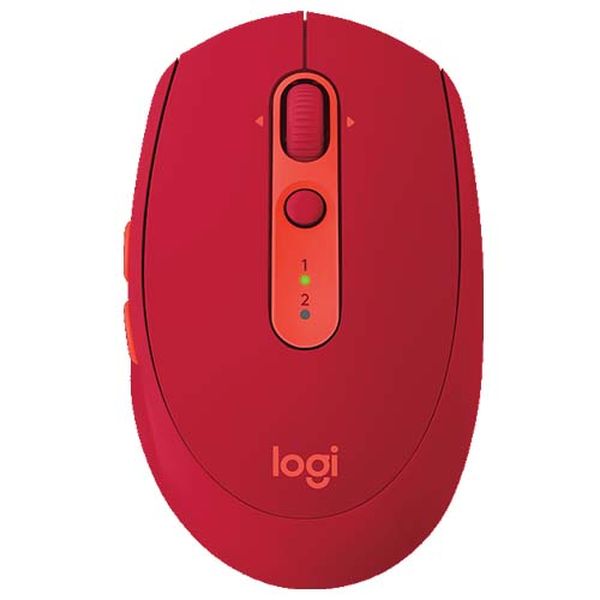 LOGITECH M590 Multi-Device Silent Bluetooth Wireless Ambidextrous Gaming Mouse ( 910-006247 ) ( 1000DPI / 5 Macro Button ) ( Ruby )