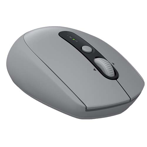 LOGITECH M590 Multi-Device Silent Bluetooth Wireless Ambidextrous Gaming Mouse ( 910-005204 ) ( 1000DPI / 5 Macro Button ) ( Mid Grey Tonal )