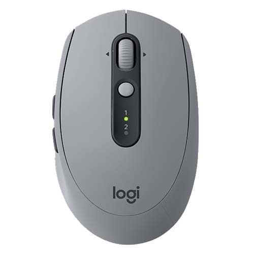 LOGITECH M590 Multi-Device Silent Bluetooth Wireless Ambidextrous Gaming Mouse ( 910-005204 ) ( 1000DPI / 5 Macro Button ) ( Mid Grey Tonal )