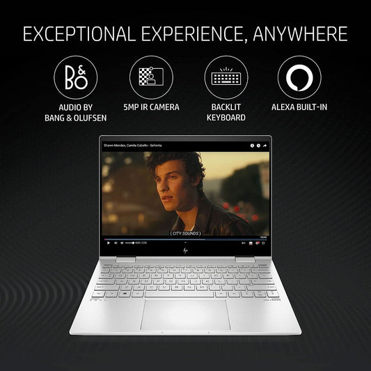 HP ENVY X360 13-BF0121TU [CI5-1230U 12TH GEN/16GB DDR5/512GB SSD/WIN11 HOME+MSO/13.3 INCH/INTEGRATED GRAPHICS /1 YEAR(S)/SILVER]