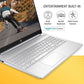 HP 15S-FQ5111TU [CI5-1235U 12TH GEN/8GB DDR4/512GB SSD/NO DVD/WIN11 HOME+MSO/15.6 INCH/INTEGRATED GRAPHICS/1 YEAR/SILVER]